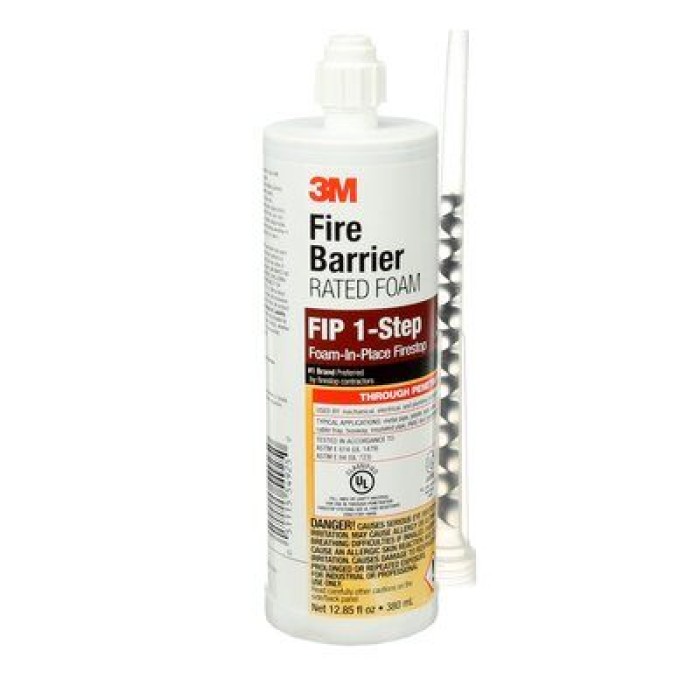 FIP 1-Step Fire Barrier Rated Foam, 12.85oz Cartridge