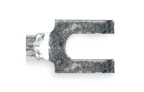 Non-Insulated Fork Terminals, 16-14 AWG, Stud Size 8, 100/bag