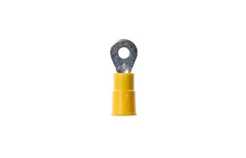 Vinyl Insulated Ring Terminals, 12-10 AWG, Stud Size 8, 25/bag