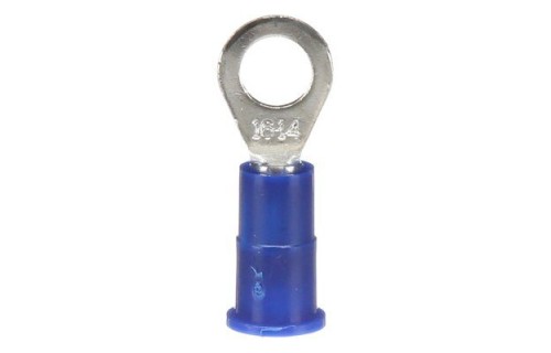 Vinyl Insulated Ring Terminals, 16-14 AWG, Stud Size 10, 25/bag