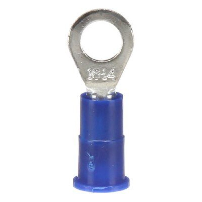 Vinyl Insulated Ring Terminals, 16-14 AWG, Stud Size 10, 25/bag