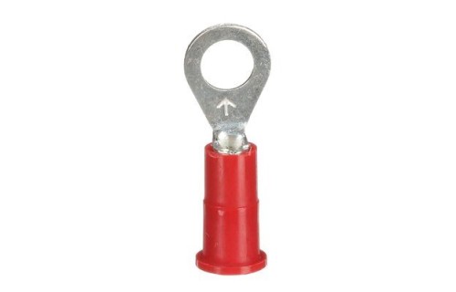 Vinyl Insulated Ring Terminals, 22-18 AWG, Stud Size 10, 25/bag