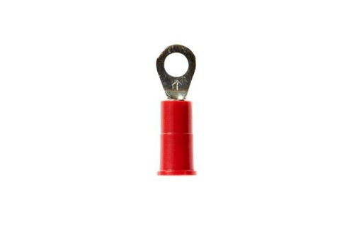 Vinyl Insulated Ring Terminals, 22-18 AWG, Stud Size 8, 25/bag