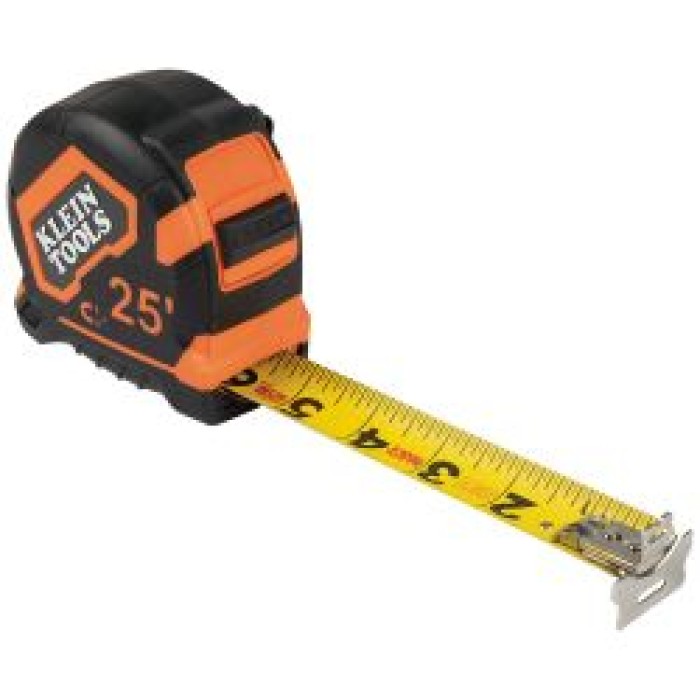 Tape Measure, 25ft Magnetic Double Hook