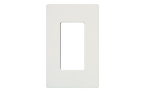 Claro Wall Plate, 1-Gang, Designer Gloss White, Screwless
