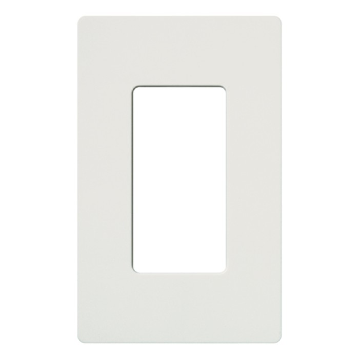 Claro Wall Plate, 1-Gang, Designer Gloss White, Screwless
