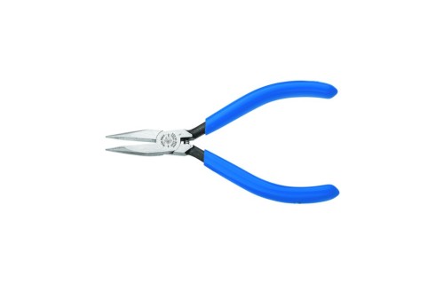 Electronics Pliers, Slim Needle Nose, Spring-Loaded, 4in