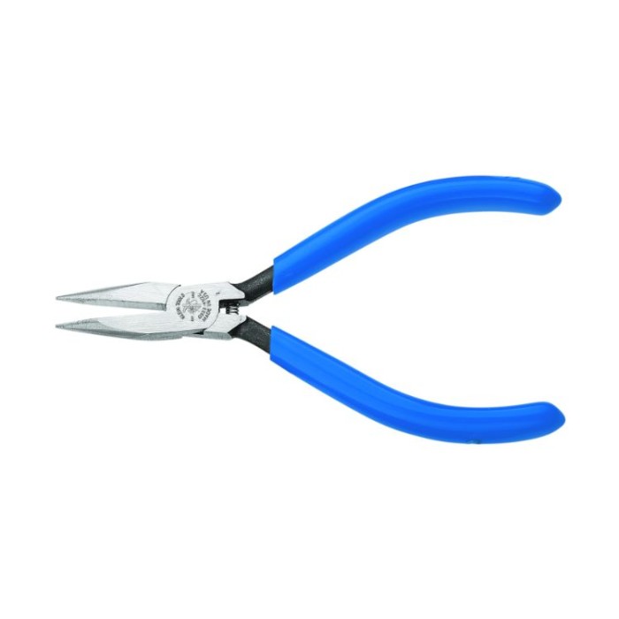 Electronics Pliers, Slim Needle Nose, Spring-Loaded, 4in