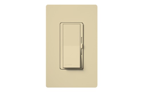 Diva Incandescent/Halogen Dimmer, 1-Pole, 1000W, Ivory