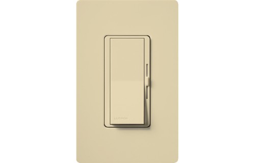 Diva Dimmable CFL/LED Dimmer, 1-Pole/3-Way, 150W, Ivory