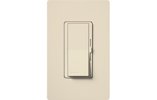 Diva Dimmable CFL/LED Dimmer, 1-Pole/3-Way, 150W, Light Almond