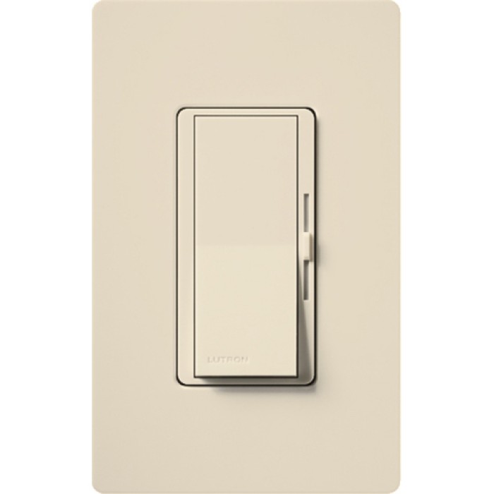 Diva Dimmable CFL/LED Dimmer, 1-Pole/3-Way, 150W, Light Almond