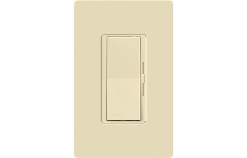 Diva Dimmable CFL/LED Dimmer, 1-Pole/3-Way, 600W, Ivory