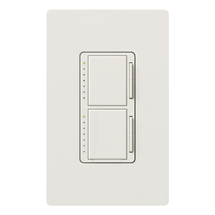 Maestro 1-Pole Dual Digital Fade Dimmer, 300W, White