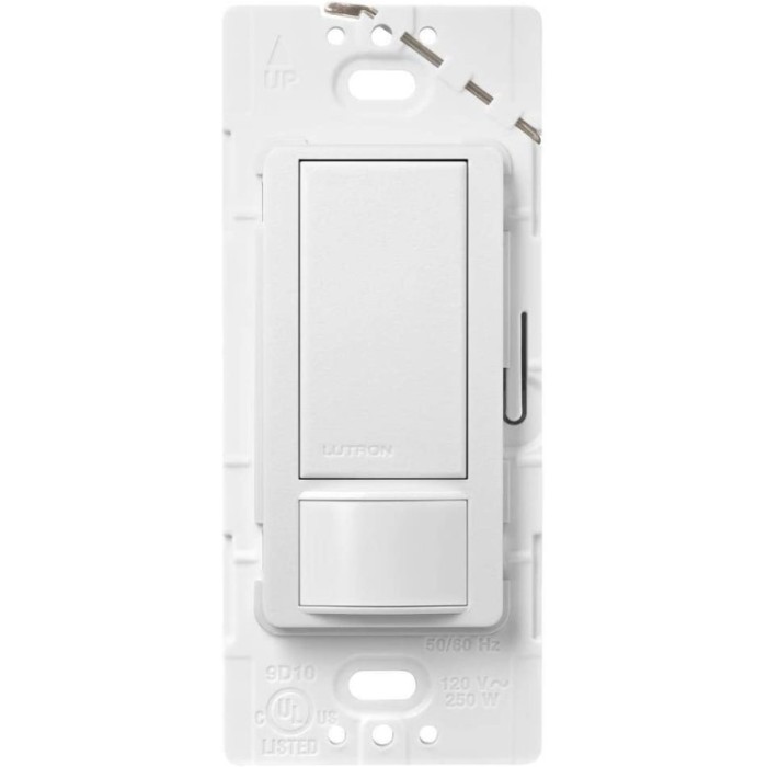 Maestro In Wall Occupancy/Vacancy Sensing Switch, 1-Pole, 3-Way or Multi-Location, 5A, White