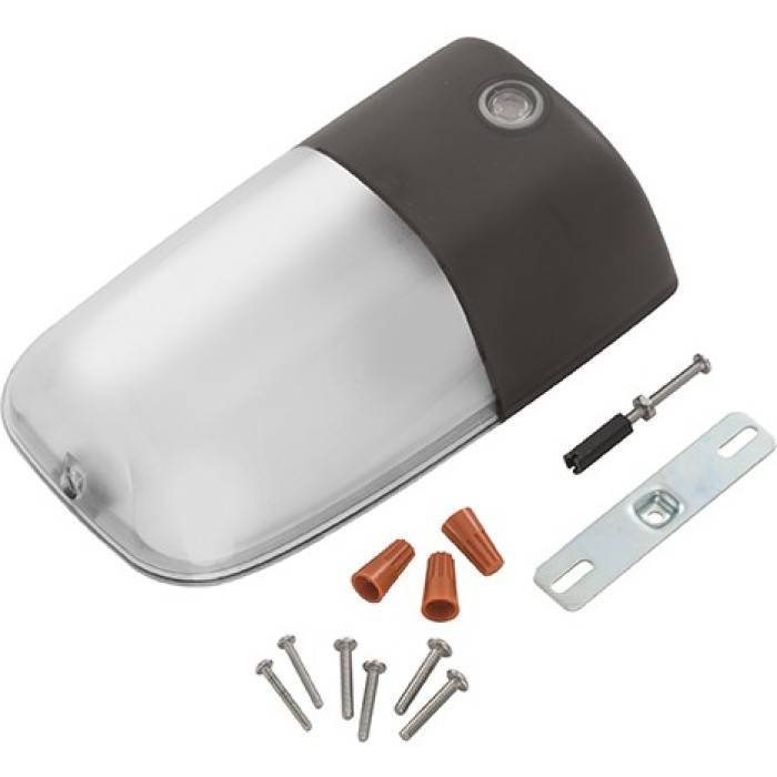 OVWP LED Wall Pack, 40K, 120V, 1200L, Photo Cell, Button Type, Bronze