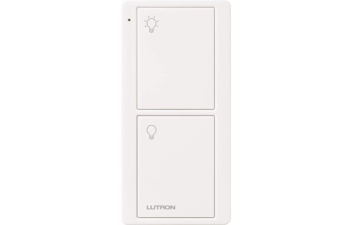 Pico Wireless Control, 2-Button, Lights, Icons Only, White