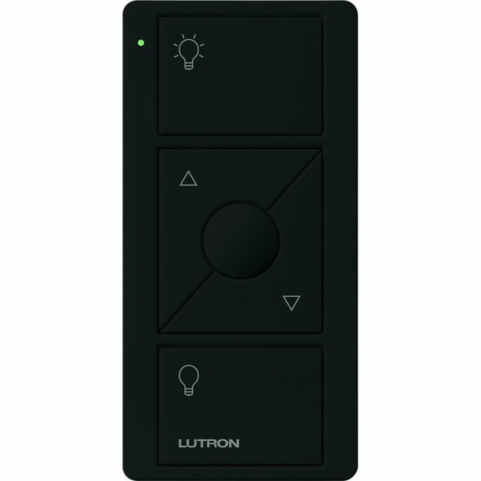 Pico Wireless Control, 3-Button, Raise/Lower, for Lights, Black