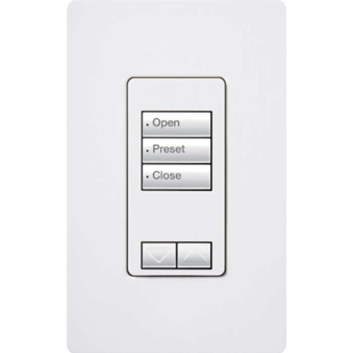 RA2 Wall Keypad, 3-Button, Raise/Lower, Black