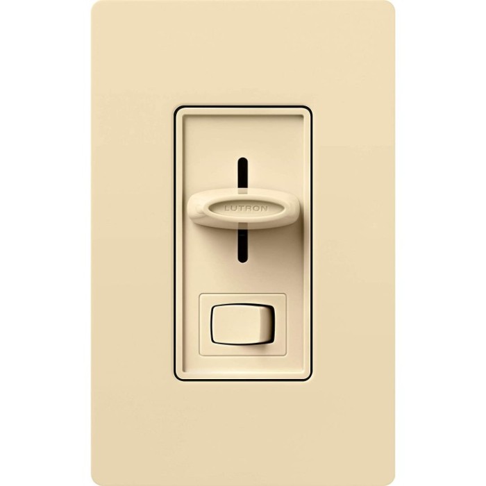 Skylark Preset Dimmer, On/Off, Incandescent/Halogen, 600W, 1-Pole, Ivory