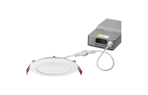 4in Roud LED Canless Downlight, Switchable, 27K30K35K, MultiVolt, 90 CRI, Matte White 4in Roud LED Canless Downlight, Switchable, 27K30K35K, MultiVolt, 90 CRI, Matte White